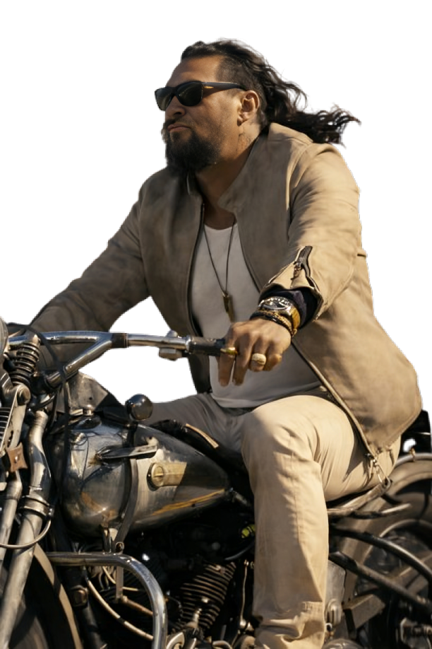  Jason Momoa Beige Leather Jacket
